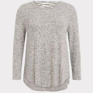 TORRID Grey Longsleeve Sweater Plus Size 0x